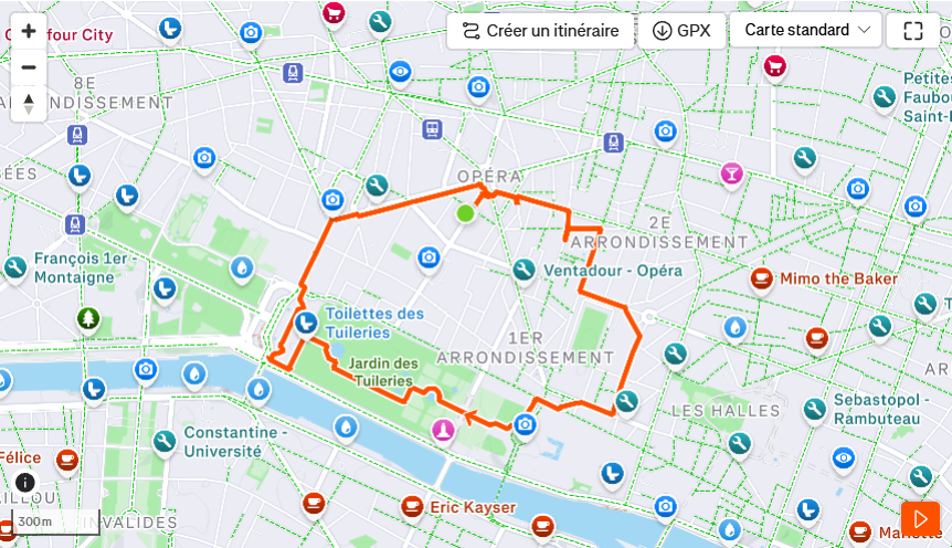 Trajet Strava 1