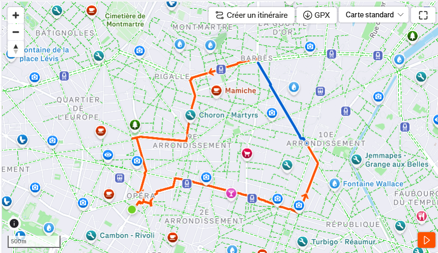 Trajet Strava 2