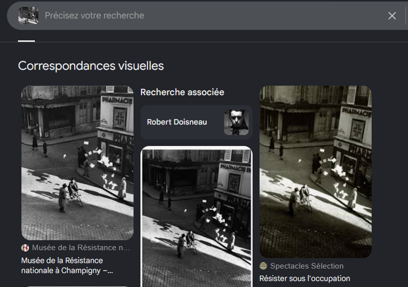 recherche d'image inversée