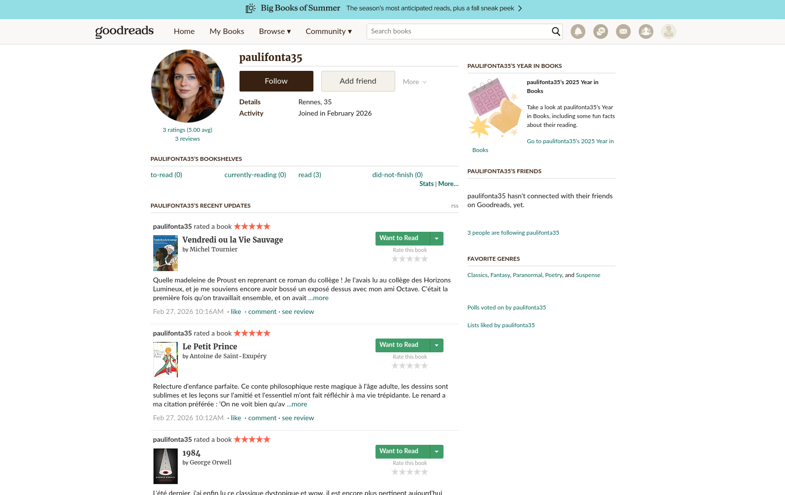 compte Goodreads de paulifonta35