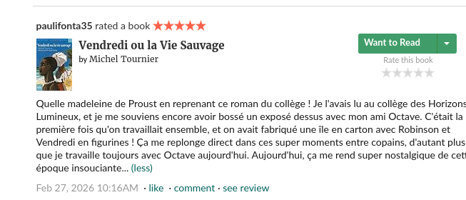critique évoquant Octave