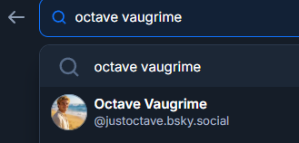 profil Bluesky d'Octave
